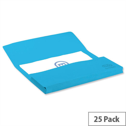 Elba Bright Manilla Foolscap Document Wallet Blue Pack of 25 