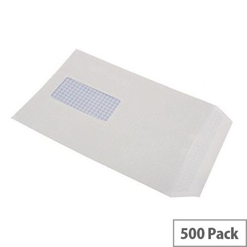 White Box C5 Window Envelopes Pocket Self Seal 90gsm White Pack 500 White Box C5 Window Envelopes Pocket Self Seal 90gsm White Pack 500