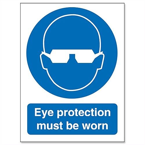 Stewart Superior Eye Protection Must Be Worn Self Adhesive Vinyl Sign Stewart Superior Eye Protection Must Be Worn Self Adhesive Vinyl Sign