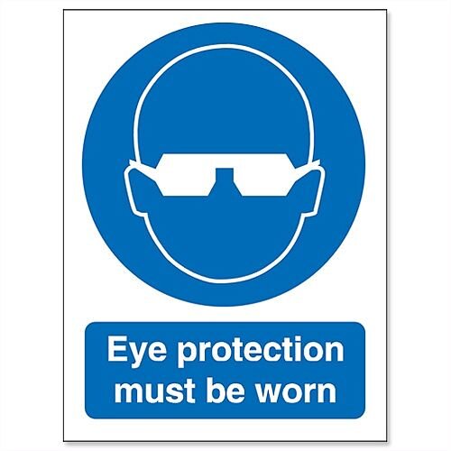 Stewart Superior Eye Protection Must Be Worn Self Adhesive Vinyl Sign