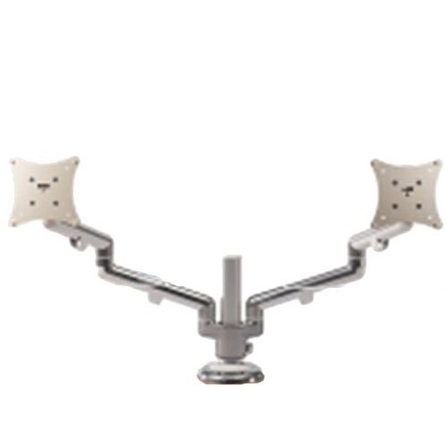 TWIN Silver &Grey Motion Screen Monitor Arm VESA Mount Compatible 68P005 TWIN Silver &Grey Motion Screen Monitor Arm VESA Mount Compatible 68P005