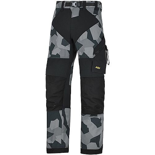Snickers 6903 FlexiWork Trousers Grey Camo - Black W36" L35" Size 152 WW1 Snickers 6903 FlexiWork Trousers Grey Camo - Black W36" L35" Size 152 WW1