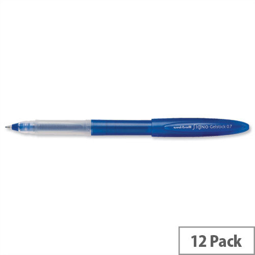 Uni-ball UM170 SigNo Gelstick Blue Rollerball Pen 0.7mm Pack 12 Uni-ball UM170 SigNo Gelstick Blue Rollerball Pen 0.7mm Pack 12
