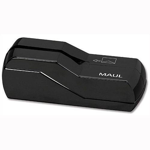 Maul Electric Letter Opener with Cutting Wheels for Width 2mm plus 4x AA Batteries Black 75618/