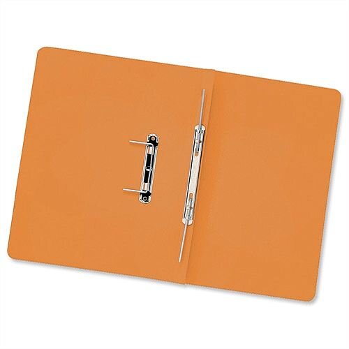 Transfer Spring Files Foolscap Orange Capacity 38mm Pack 50 Guildhall