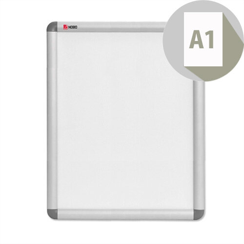 Nobo A1 Clip-down Frame Moulded Aluminium Front-opening 840x594mm Nobo A1 Clip-down Frame Moulded Aluminium Front-opening 840x594mm