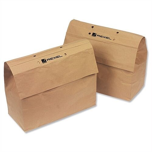 Rexel Recyclable Paper Bags For Mercury Shredder 27 Litre Pack 20 Rexel Recyclable Paper Bags For Mercury Shredder 27 Litre Pack 20
