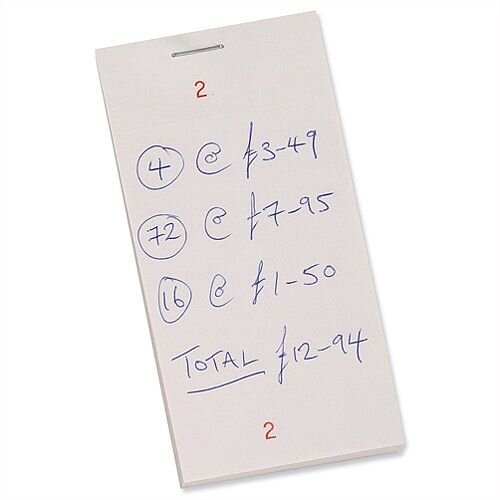 Prestige Restaurant Single-Part Kitchen Pads Numbered 1-100 Pack 50 Prestige Restaurant Single-Part Kitchen Pads Numbered 1-100 Pack 50