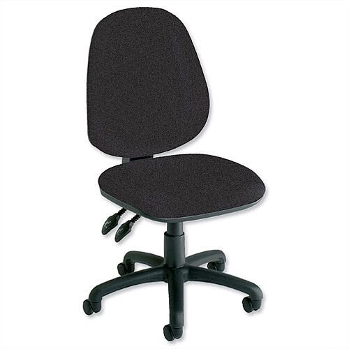 Trexus Plus Heavy Duty High Back Asynchronous Office Chair Charcoal