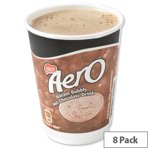 Nescafe & Go Aero Hot Chocolate Foil-sealed Cup for Drinks Machine Pack 8