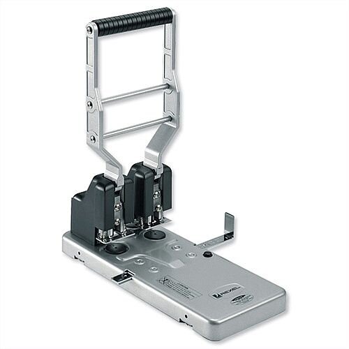 Rexel HD2150 2 Hole Punch Heavy Duty Metal Silver and Black 160 Sheet Capacity Rexel HD2150 2 Hole Punch Heavy Duty Metal Silver and Black 160 Sheet Capacity