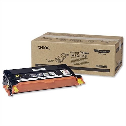 Xerox 113R00725 High Capacity Yellow Laser Toner for Phaser 6180 Series Xerox 113R00725 High Capacity Yellow Laser Toner for Phaser 6180 Series