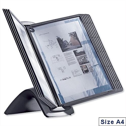 Display System Table Unit A4 Contoured Weighted Base and 10 Panels Durable Sherpa Style Display System Table Unit A4 Contoured Weighted Base and 10 Panels Durable Sherpa Style