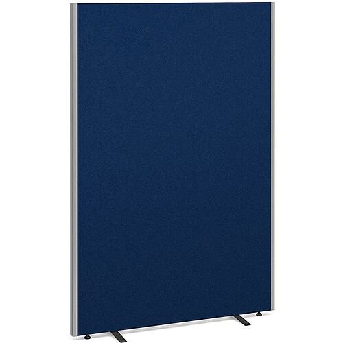 Floor Standing Acoustic Fabric Upholstered Screen 1800mm Highx1200mm Wide - Blue