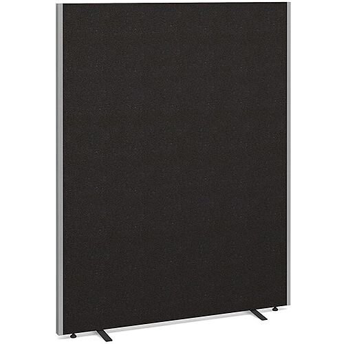 Floor Standing Acoustic Fabric Upholstered Screen 1800mm Highx1400mm Wide - Charcoal