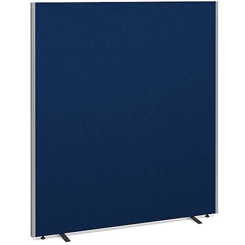 Floor Standing Acoustic Fabric Upholstered Screen 1800mm Highx1600mm Wide - Blue