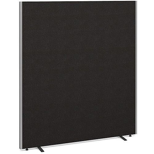 Floor Standing Acoustic Fabric Upholstered Screen 1800mm Highx1600mm Wide - Charcoal