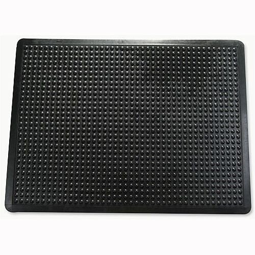 Mat Anti-fatigue Rubber Textured Anti-slip Bevelled-edge 610x910mm Bubble Pattern Doortex