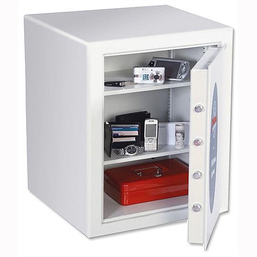 Phoenix Fortress White Fortress High Security Key Lock Safe 43L Fire Resistant 30mins Phoenix Fortress White Fortress High Security Key Lock Safe 43L Fire Resistant 30mins