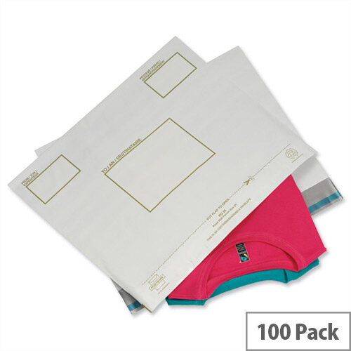 Ampac Strong Polythene Protective Envelopes White 440x320mm Pack of 100 Ampac Strong Polythene Protective Envelopes White 440x320mm Pack of 100