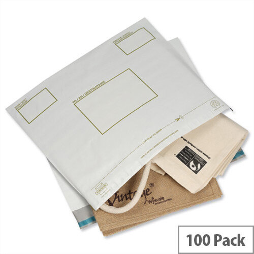 Ampac Extra Strong Oxo-Biodegradable Polythene Envelope 400x430mm Opaque Pack of 100