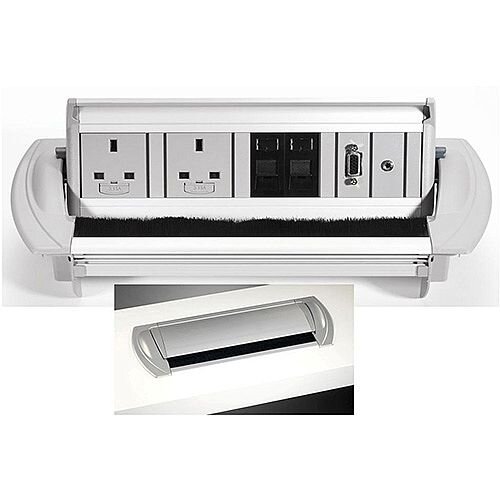 CMD Horizontal 2 x Power 2 x Cat5e Data 1 x SVGA 1 x 3.5mm Stereo Jack 85HG01 CMD Horizontal 2 x Power 2 x Cat5e Data 1 x SVGA 1 x 3.5mm Stereo Jack 85HG01