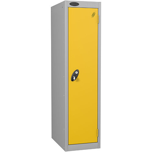 Probe 1 Door Low Locker Hasp &Staple Lock Extra Depth ACTIVECOAT W305xD460xH1220mm Silver Yellow Probe 1 Door Low Locker Hasp &Staple Lock Extra Depth ACTIVECOAT W305xD460xH1220mm Silver Yellow