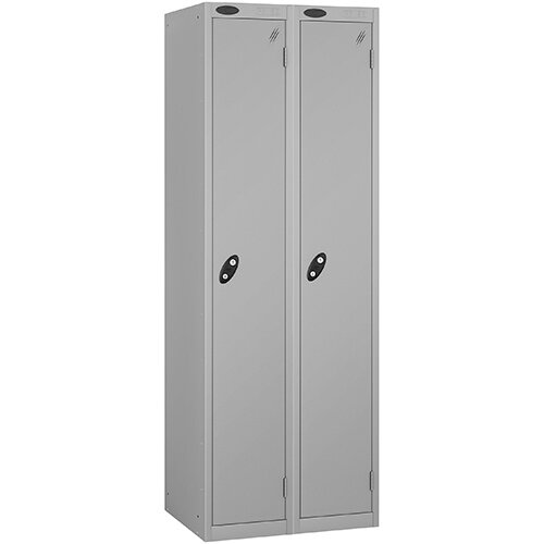 Probe 1 Door Locker ACTIVECOAT W305xD305xH1780mm Nest of 2 Silver Body &Doors By Lion Steel Probe 1 Door Locker ACTIVECOAT W305xD305xH1780mm Nest of 2 Silver Body &Doors By Lion Steel