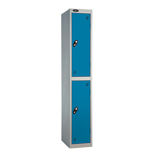 Probe 2 Door Extra Deep Locker ACTIVECOAT W305xD460xH1780mm Silver Body Blue Doors Probe 2 Door Extra Deep Locker ACTIVECOAT W305xD460xH1780mm Silver Body Blue Doors