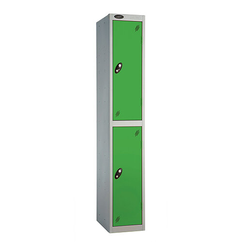 Probe 2 Door Extra Deep Locker ACTIVECOAT W305xD460xH1780mm Silver Body Green Doors Probe 2 Door Extra Deep Locker ACTIVECOAT W305xD460xH1780mm Silver Body Green Doors