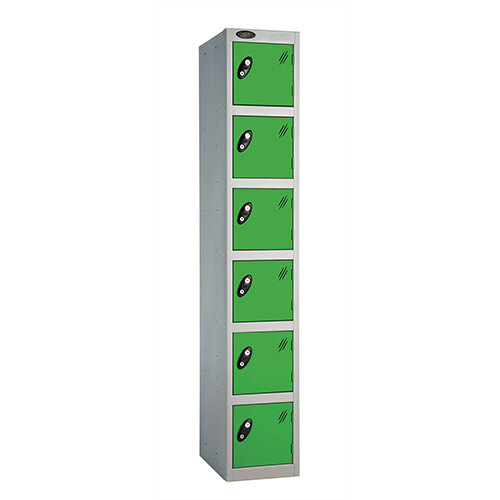 Probe 6 Door Locker ACTIVECOAT W305xD305xH1780mm Silver Body Green Doors Probe 6 Door Locker ACTIVECOAT W305xD305xH1780mm Silver Body Green Doors