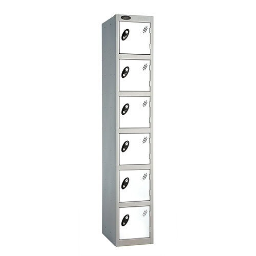 Probe 6 Door Locker ACTIVECOAT W305xD305xH1780mm Silver Body White Doors Probe 6 Door Locker ACTIVECOAT W305xD305xH1780mm Silver Body White Doors