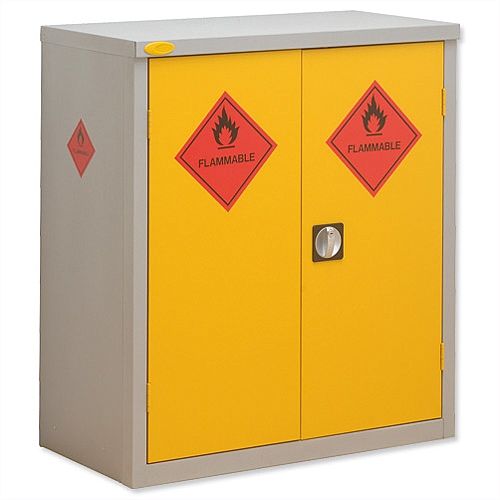 Hazardous Materials Cupboard W915xD460xH1015 by Lion Steel