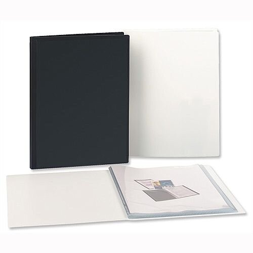 Presentation Pocket Display Book 40 Pockets Black Rigid Cover 5 Star