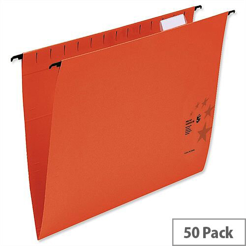 Foolscap Red Suspension Files with Wrapover Bar Tabs and Inserts 5 Star Pack 50 Foolscap Red Suspension Files with Wrapover Bar Tabs and Inserts 5 Star Pack 50