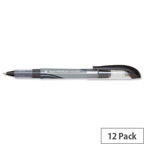 Black Rollerball Pen Liquid Fine 0.7mm Tip 0.5mm Line Pack 12 5 Star Premier Black Rollerball Pen Liquid Fine 0.7mm Tip 0.5mm Line Pack 12 5 Star Premier