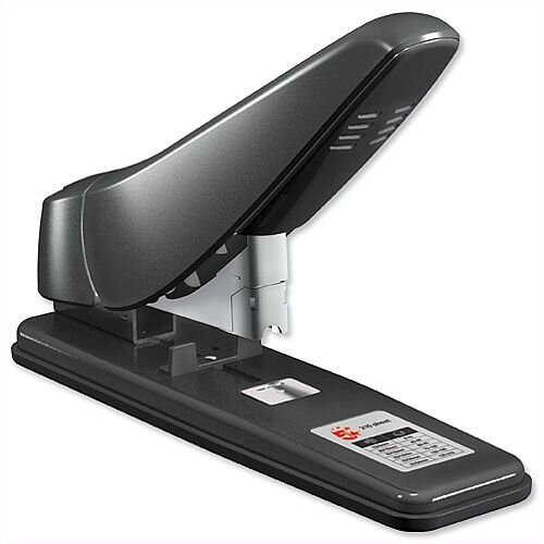 Heavy Duty Office Stapler Lever Arm All-Steel Capacity 200 Sheets Black 5 Star Heavy Duty Office Stapler Lever Arm All-Steel Capacity 200 Sheets Black 5 Star