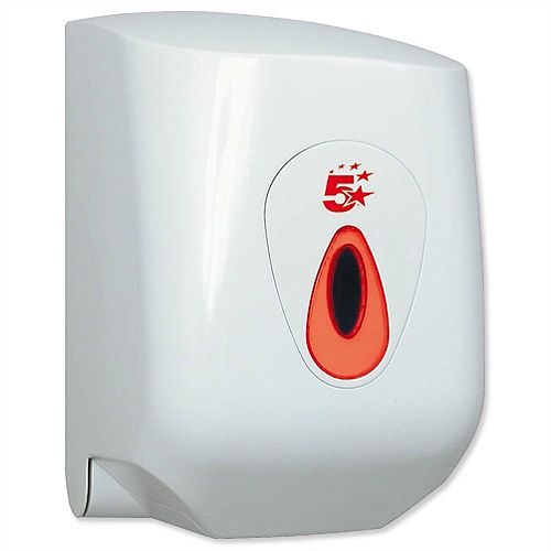 5 Star Centrefeed Toilet Paper Roll Dispenser Large CT34038 5 Star Centrefeed Toilet Paper Roll Dispenser Large CT34038