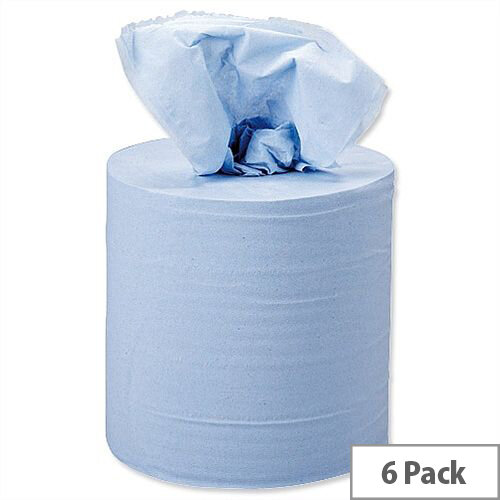 5 Star Centrefeed Blue Paper Tissue Refill Rolls L150m x W195mm for Dispenser 2-ply 150m (6 Rolls) 5 Star Centrefeed Blue Paper Tissue Refill Rolls L150m x W195mm for Dispenser 2-ply 150m (6 Rolls)