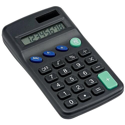 5 Star Office Pocket Calculator 8 Key Display Dual-powered by Solar and Battery