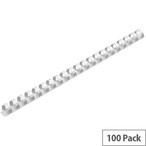 5 Star Office A4 Binding Combs Plastic 21 Rings 125 Sheets 16mm White Pack 100 5 Star Office A4 Binding Combs Plastic 21 Rings 125 Sheets 16mm White Pack 100