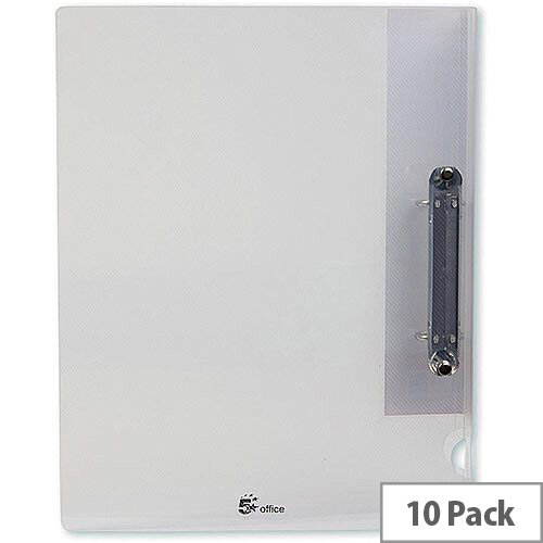 5 Star Office Ring Binder 2 O-Ring Polypropylene A4 Clear Pack 10 5 Star Office Ring Binder 2 O-Ring Polypropylene A4 Clear Pack 10