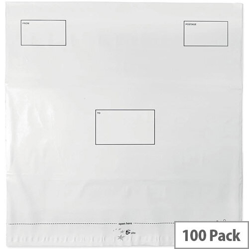5 Star Elite DX Bags Self Seal Waterproof 475x440mm White Pack 100 5 Star Elite DX Bags Self Seal Waterproof 475x440mm White Pack 100