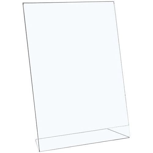 5 Star Office Sign Holder Portrait Slanted A4 Clear