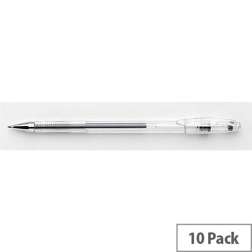 5 Star Office Roller Gel Grip Pen 1.0mm Tip 0.5mm Line Black Pack of 10 5 Star Office Roller Gel Grip Pen 1.0mm Tip 0.5mm Line Black Pack of 10