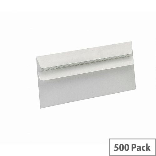 5 Star Eco DL Envelopes Recycled Wallet Self Seal Window 90gsm White Pack of 500