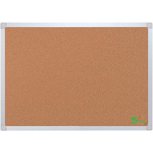 5 Star Eco Cork Board with Wall Fixing Kit Aluminium Frame W 1200 x H 900 mm 5 Star Eco Cork Board with Wall Fixing Kit Aluminium Frame W 1200 x H 900 mm