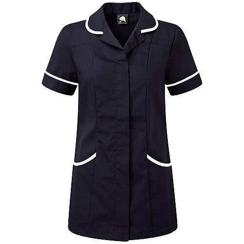 5 Star Facilities Ladies Tunic Concealed Zip Size 20 Navy/White 5 Star Facilities Ladies Tunic Concealed Zip Size 20 Navy/White