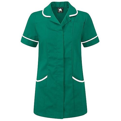 5 Star Facilities Ladies Tunic Concealed Zip Size 22 Bottle Green/White 5 Star Facilities Ladies Tunic Concealed Zip Size 22 Bottle Green/White
