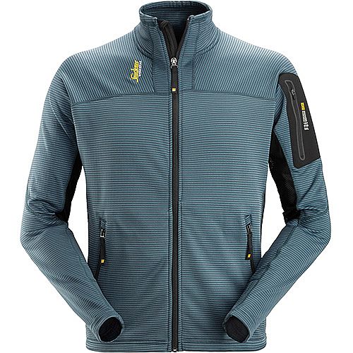 Snickers Body Mapping Micro Fleece Jacket Size L WW9 Petrol Black Snickers Body Mapping Micro Fleece Jacket Size L WW9 Petrol Black